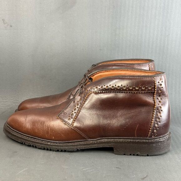 Allen Edmonds Bellevue brown leather chukka ankle boots men\'s  size 10 main image 7
